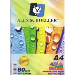 Alex Schoeller - Alex Schoeller Renkli Fotokopi Kağıdı 50 Yaprak 80 g A4 ALX-621