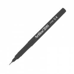 Artline - Artline 200 Fine 0.4 mm İnce Uçlu Yazı Ve Çizim Kalemi Black