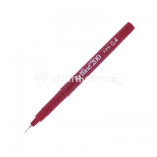 Artline 200 Fine 0.4 mm İnce Uçlu Yazı Ve Çizim Kalemi Dark Red