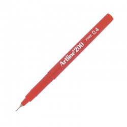 Artline - Artline 200 Fine 0.4 mm İnce Uçlu Yazı Ve Çizim Kalemi Red