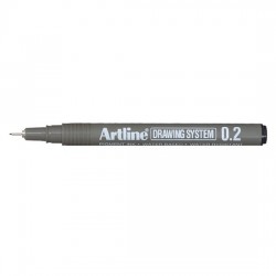 Artline - Artline Rapido Çizim Kalemi Siyah 0.2 ( Kullan - At)