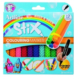 Artline - Artline Stix Colouring Marker Keçeli Kalem 12li