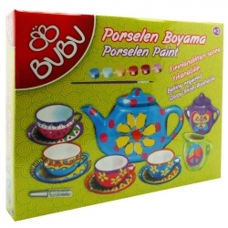 Bubu - BuBu Porselen Boyama Çay Keyfi Set 2 (70463) PB0006