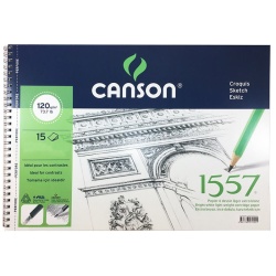 Canson - Canson 1557 Eskiz Defteri Spiralli 120g 15 Yaprak 35x50cm