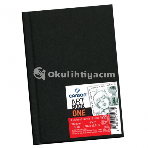 Canson Art Book One Ciltli Eskiz Defteri 100gr 10,2x15,2 cm 98 Yaprak 200005567