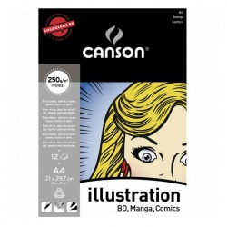 Canson - Canson İllustration Çizim Bloğu A3 12 Yaprak 250 g
