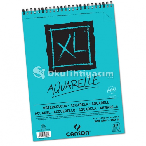 Canson XL Aquarelle Sulu Boya Blok A4 300 g 30 Yaprak 400039170