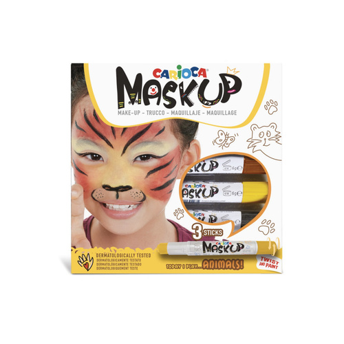 Carioca Mask Up Yüz Boyası Seti Hayvanlar Set 6g 3lü 43048