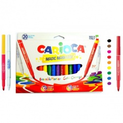 Carioca - Carioca Magic Markers Renk Değiştiren Sihirli Keçeli Kalem 10 Renk 41369