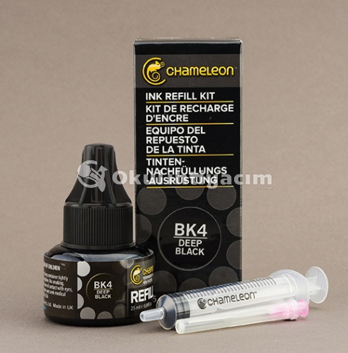 Chameleon Ink Refill BK4 Deep Black 25ml