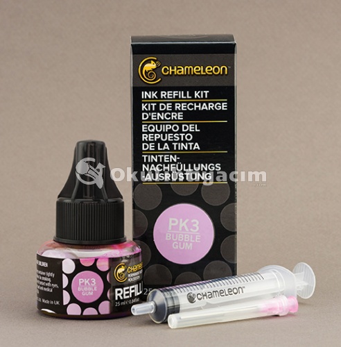 Chameleon Ink Refill PK3 Bubble Gum 25ml
