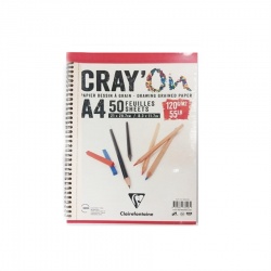 Clairefontaine - Clairefontaine Crayon Çizim Blok A4 120Gr 50 Yaprak 210x297 mm CD 966618