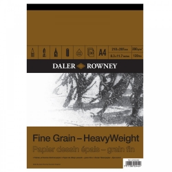 Daler Rowney - Daler Rowney Fine Grain-HeavyWeight 210x297mm A4 200gr