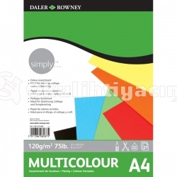 Daler Rowney Simply Multicolour 120g 21 Yaprak A4 Blok