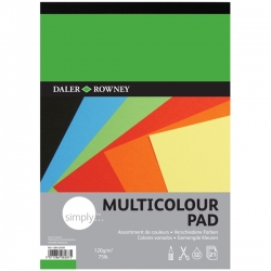 Daler Rowney - Daler Rowney Simply Multicolour 120g Yaprak A3 Blok