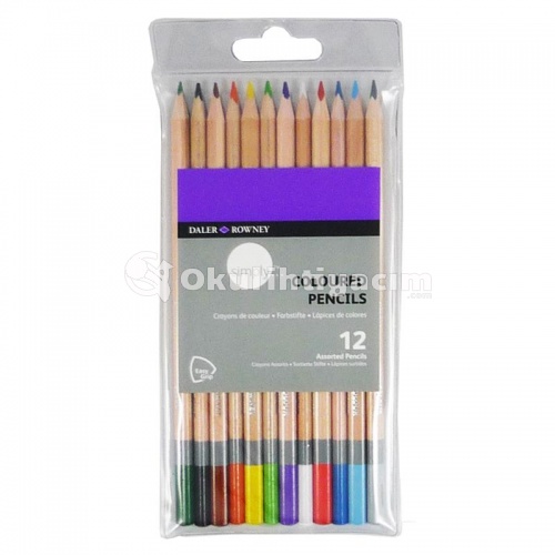 Daler Rowney Simply Sketching Coloured Pencil Set 12′li