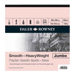 Daler Rowney - Daler Rowney Smooth HeavyWeight 250x250 mm 220g 60 Yaprak 434 232 525