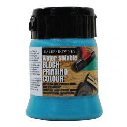 Daler Rowney - Daler Rowney Water Soluble Blockprint Linol Boyası 250 ml 145 Turquoise