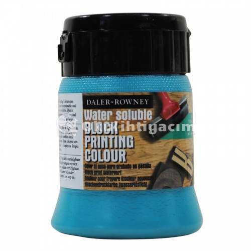Daler Rowney Water Soluble Blockprint Linol Boyası 250 ml 145 Turquoise