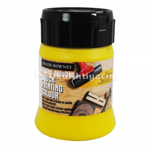 Daler Rowney Water Soluble Blockprint Linol Boyası 250 ml 607 Brilliant Yellow