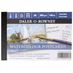 Daler Rowney - Daler Rowney Watercolor Postcards A6 300g 12 Yaprak