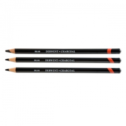Derwent - Derwent Charcoal Pencils Füzen Kalem Dark (Koyu)