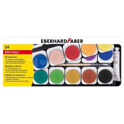 Eberhard Faber - Eberhard Faber Opak Sulu Boya Plastik Kutu 24lü 578124