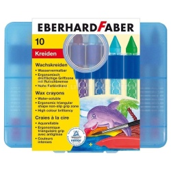 Eberhard Faber - Eberhard Faber Wax Crayons Sulandırılabilir Pastel 10lu 521110