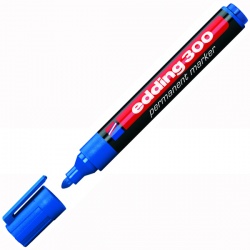 Edding - Edding 300 Permanent Markör Kalem Yuvarlak Uç 1,5-3 mm – Mavi