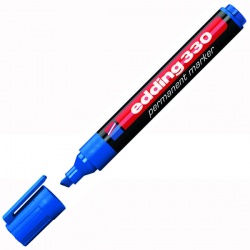 Edding - Edding 330 Permanent Markör Kalem Kesik Uç 1-5 mm – Mavi