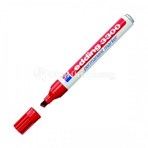 Edding 3300 Permanent Markör Kalemi 1-5 mm – Kırmızı