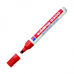 Edding - Edding 3300 Permanent Markör Kalemi 1-5 mm – Kırmızı