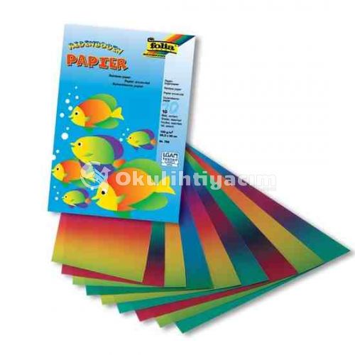 Folia Paper Gökkuşağı Kağıt 10'lu Paket