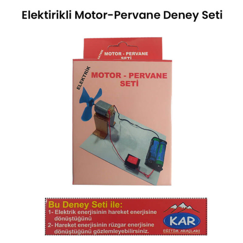 Elektrik Motor-Pervane Deney Seti