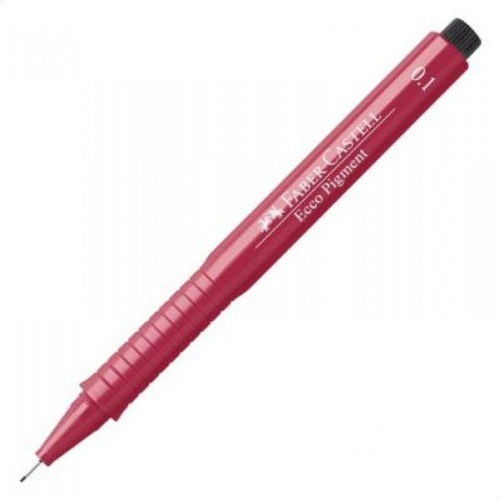 Faber Castell Ecco Pigment Teknik Çizim Kalemi 0,1mm Kırmızı