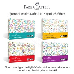 Faber Castell - Faber Castell Eğlenceli Resim Defteri PP Kapak 25x35cm