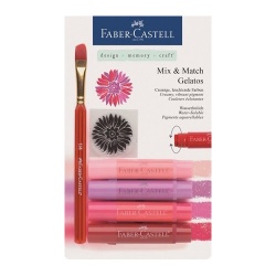 Faber Castell - Faber-Castell Gelatos Mum Boya Kırmızı Tonları 4 Renk 12 18 02