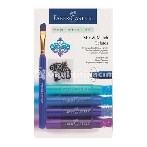 Faber-Castell Gelatos Mum Boya Mavi Tonları 4 Renk 12 18 03
