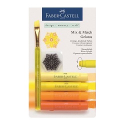 Faber Castell - Faber-Castell Gelatos Mum Boya Sarı Tonları 4 Renk