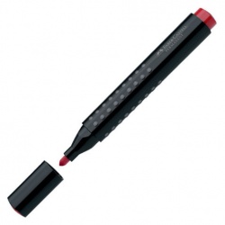 Faber Castell - Faber-Castell Grip Permanent Markör Yuvarlak Uç Kırmızı