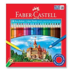 Faber Castell - Faber Castell Kuru Boya Takımı 24 Renk