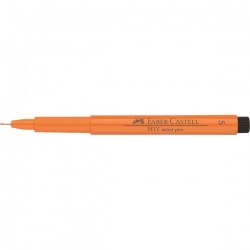 Faber Castell - Faber Castell Pitt Artist Pen Çizim Kalemi Orange Glaze 113 S