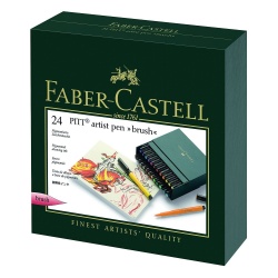 Faber Castell - Faber Castell Pitt Artist Pens Brush 24'lü Set 167147