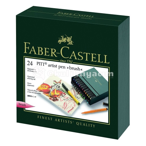 Faber Castell Pitt Artist Pens Brush 24'lü Set 167147