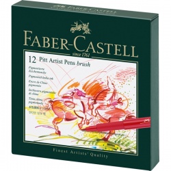 Faber Castell - Faber Castell Pitt Artist Pens Brush12′li Set 167146