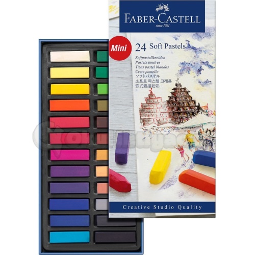 Faber Castell Soft Pastels Yarım Boy 24 Renk 128224