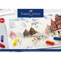 Faber Castell - Faber Castell Yarım Boy Toz Pastel 72`li