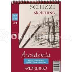Fabriano Accademia Sketching Eskiz Defteri Spiralli 21x29,7cm A4 120gr - 44122129