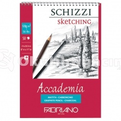 Fabriano Accademia Sketching Eskiz Defteri Spiralli 29,7x42cm A3 120gr - 44122942