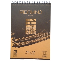 Fabriano - Fabriano Schizzi Sketching Blok A3 90g 29,7x47cm 100 Yaprak 56629742